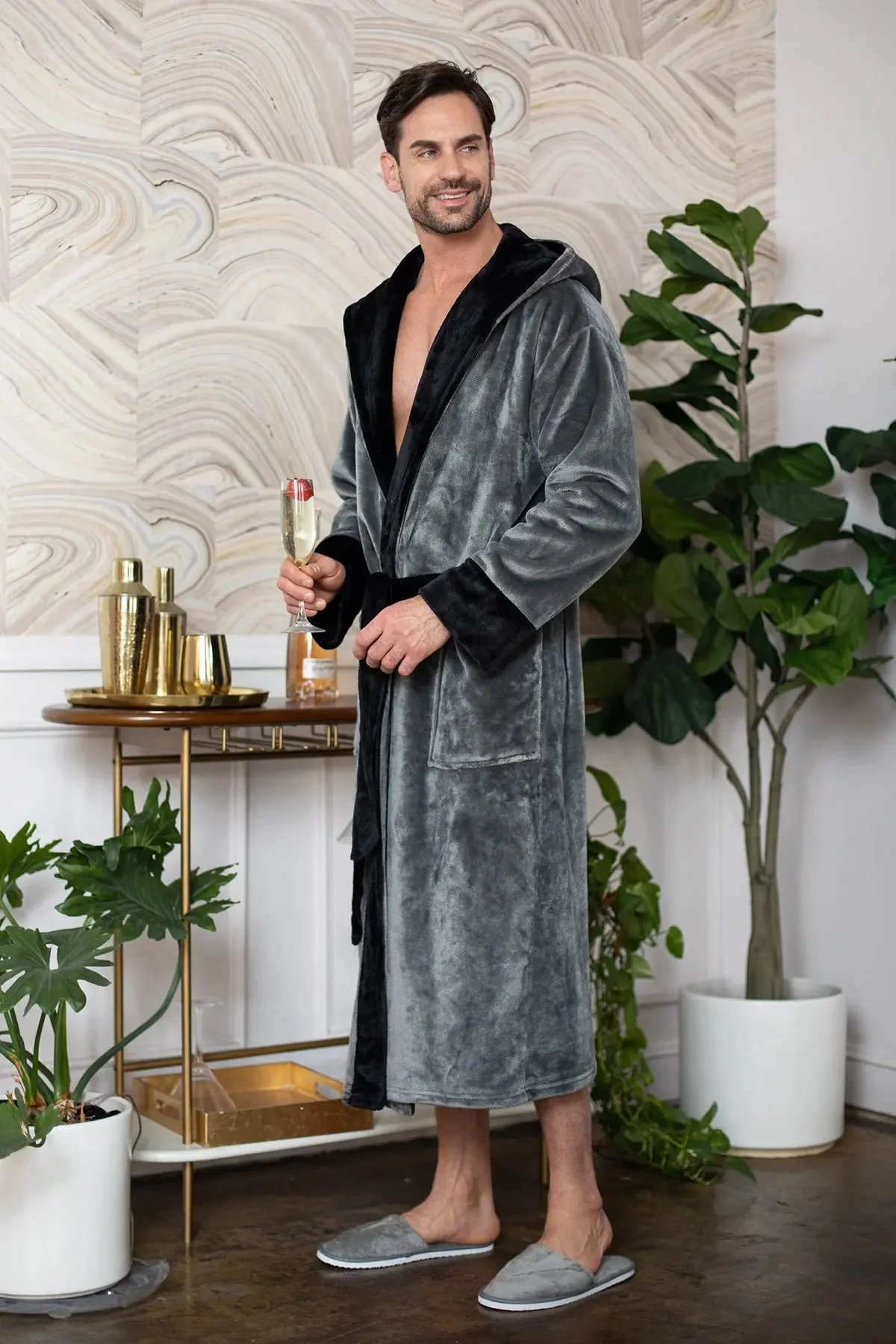 Men’s Robe with Hood – Ultra-Soft Plush Comfort for Everyday Use - Image 23