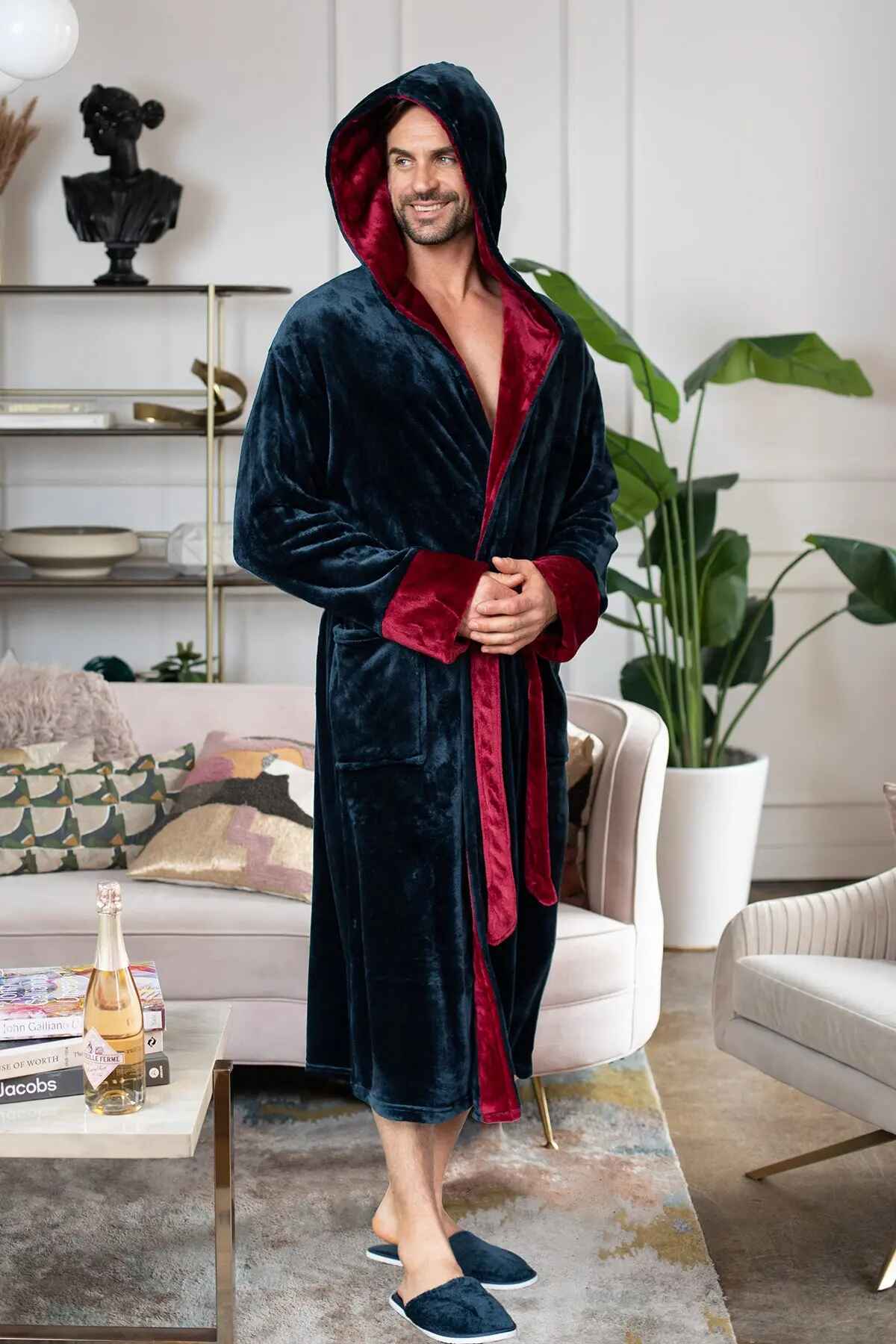 Men’s Robe with Hood – Ultra-Soft Plush Comfort for Everyday Use - Image 30