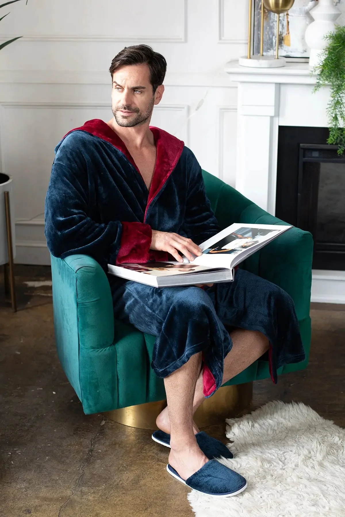 Men’s Robe with Hood – Ultra-Soft Plush Comfort for Everyday Use - Image 31