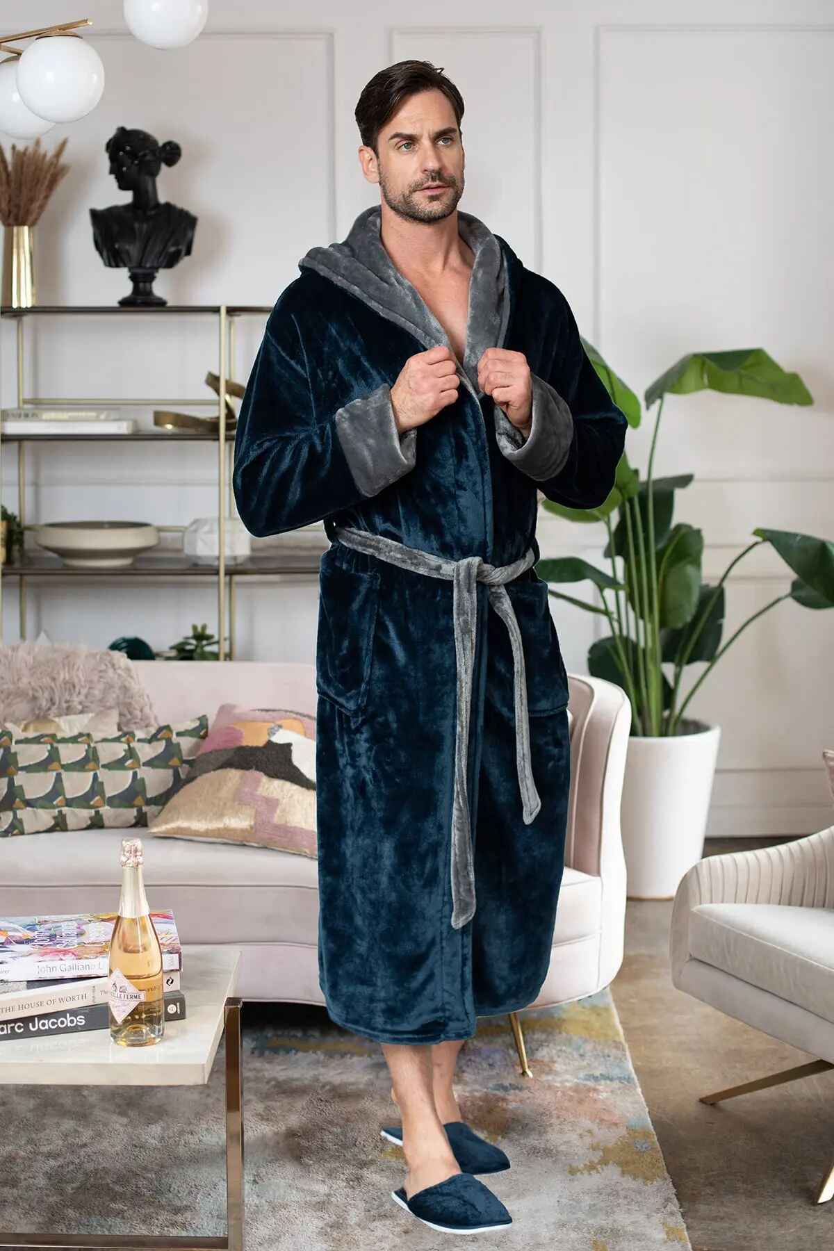 Men’s Robe with Hood – Ultra-Soft Plush Comfort for Everyday Use - Image 34