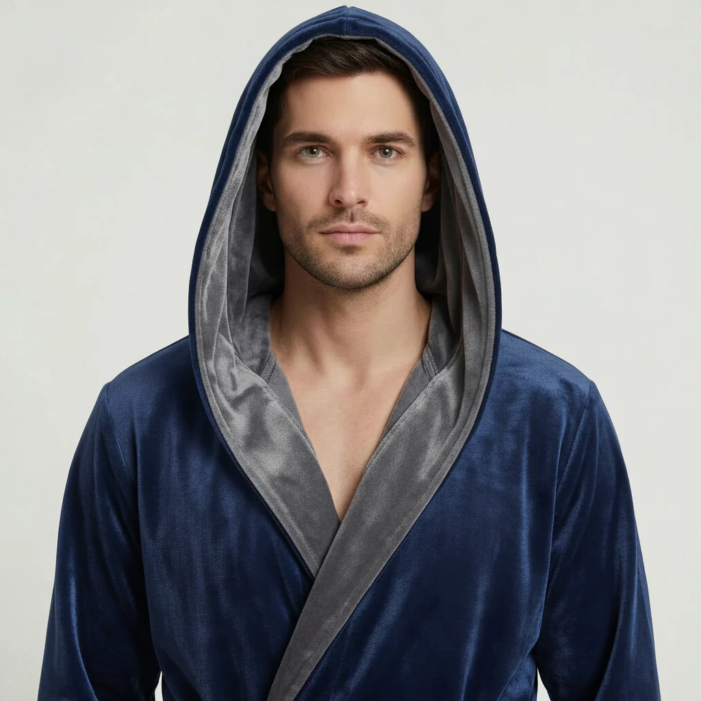 Men’s Robe with Hood – Ultra-Soft Plush Comfort for Everyday Use - Image 40