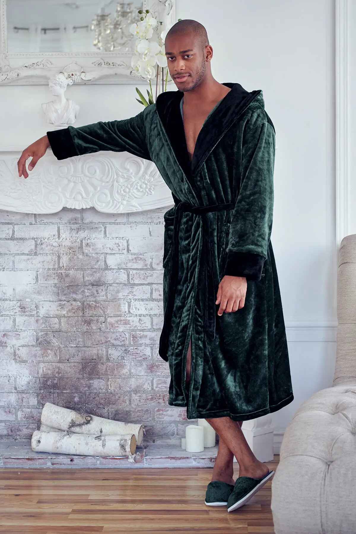 Men’s Robe with Hood – Ultra-Soft Plush Comfort for Everyday Use - Image 8