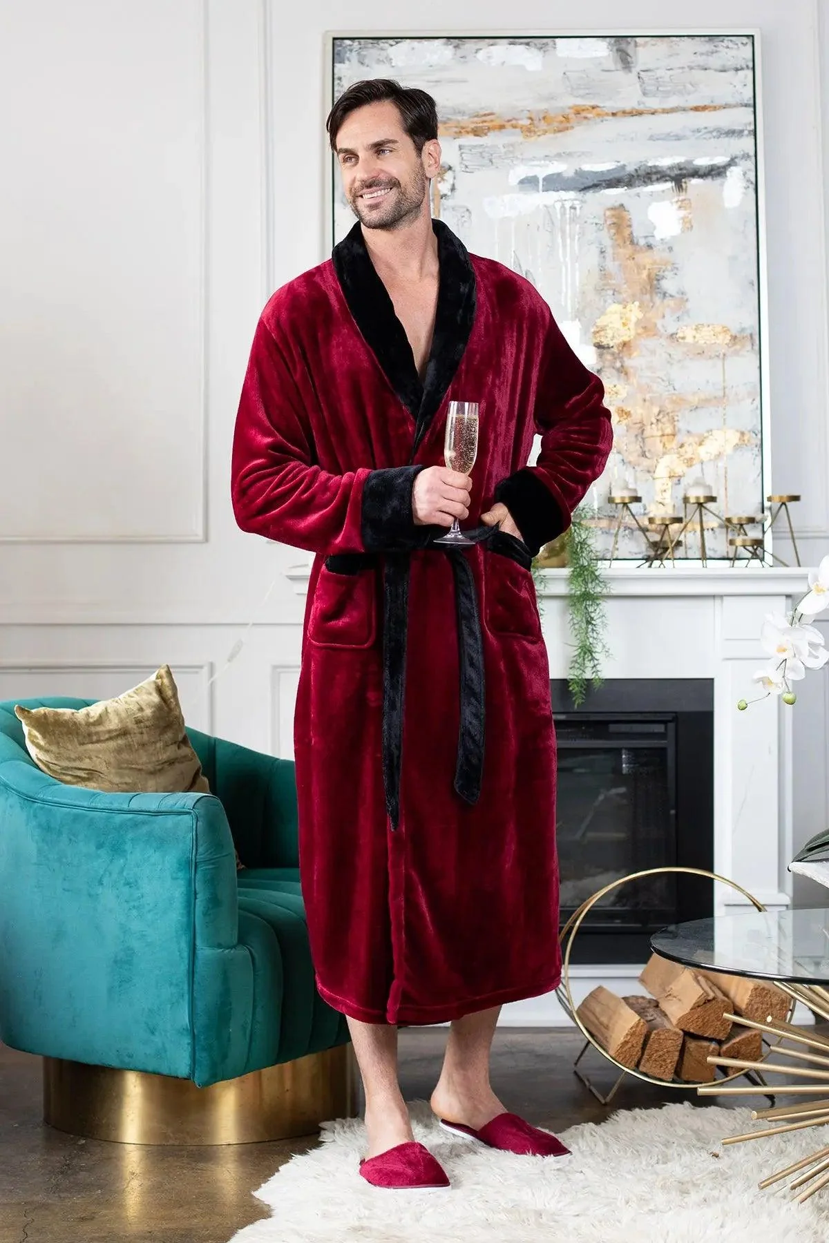 Cozy Mens Plush Robes – Built for Comfort, Designed to Last - Image 16