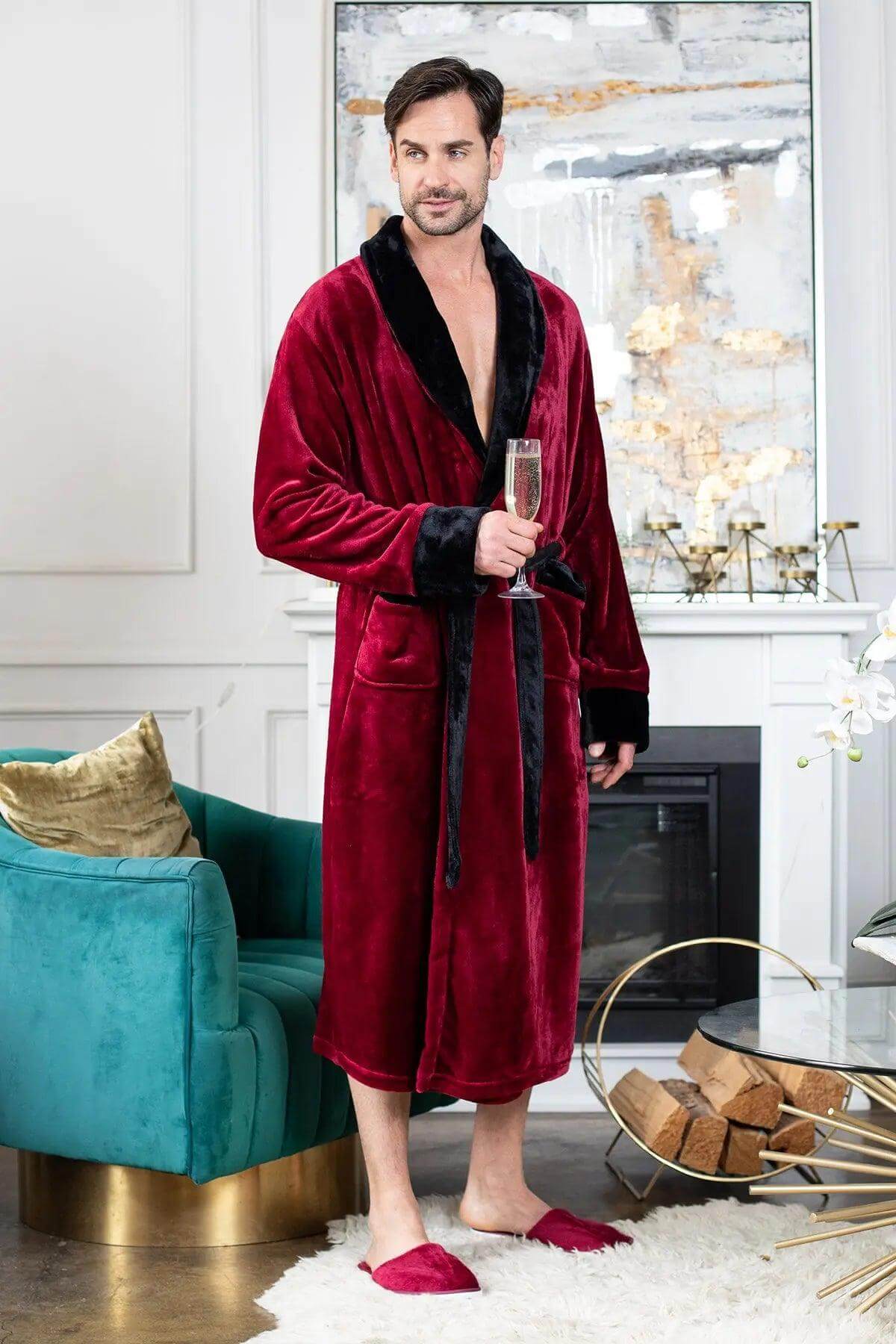 Cozy Mens Plush Robes – Built for Comfort, Designed to Last - Image 17