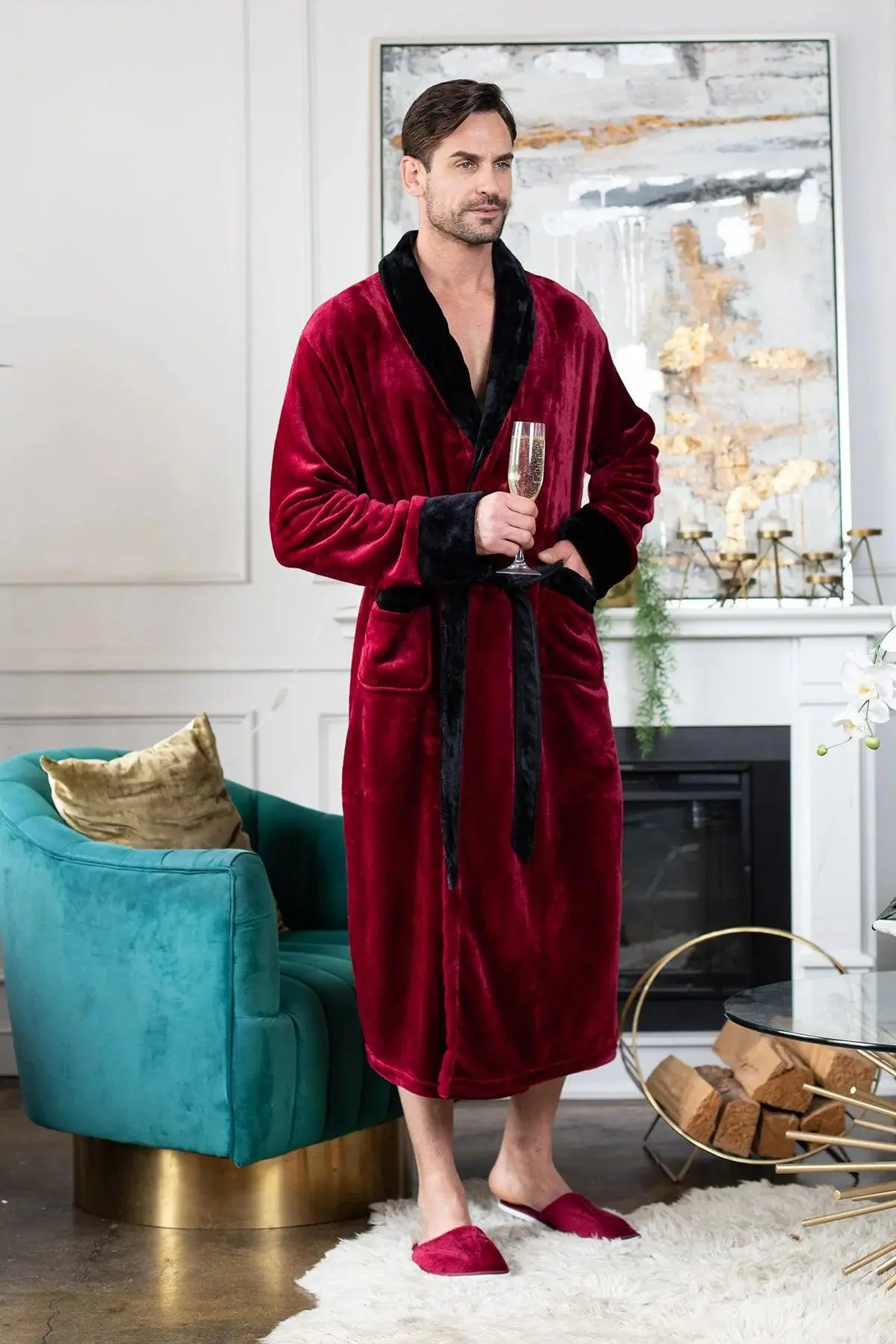 Cozy Mens Plush Robes – Built for Comfort, Designed to Last - Image 19