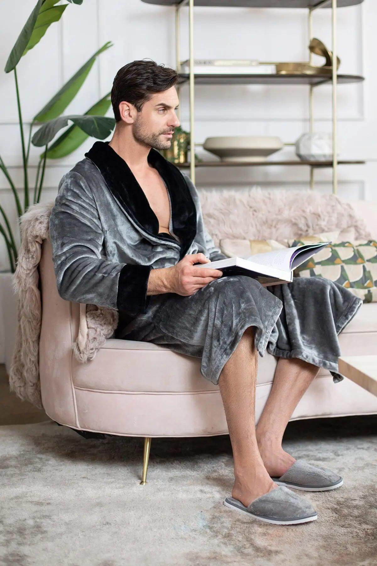 Cozy Mens Plush Robes – Built for Comfort, Designed to Last - Image 24