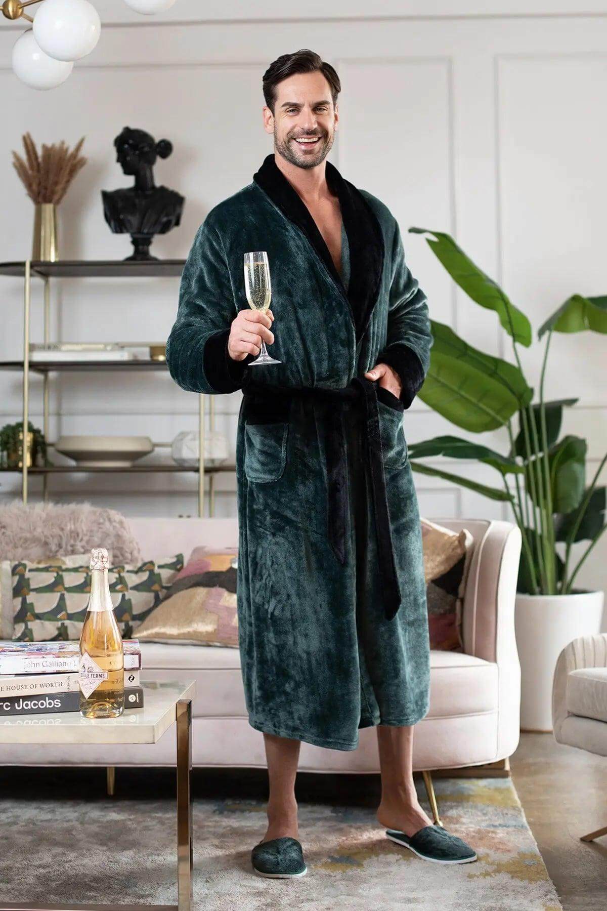 Cozy Mens Plush Robes – Built for Comfort, Designed to Last - Image 25