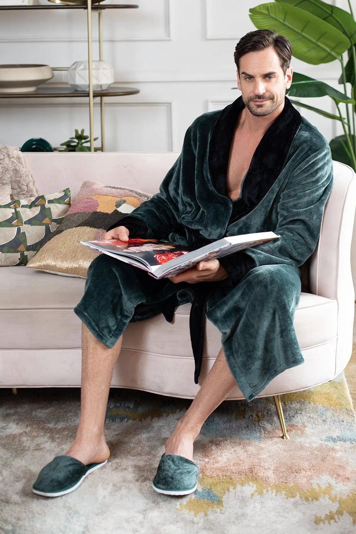 Cozy Mens Plush Robes – Built for Comfort, Designed to Last - Image 27