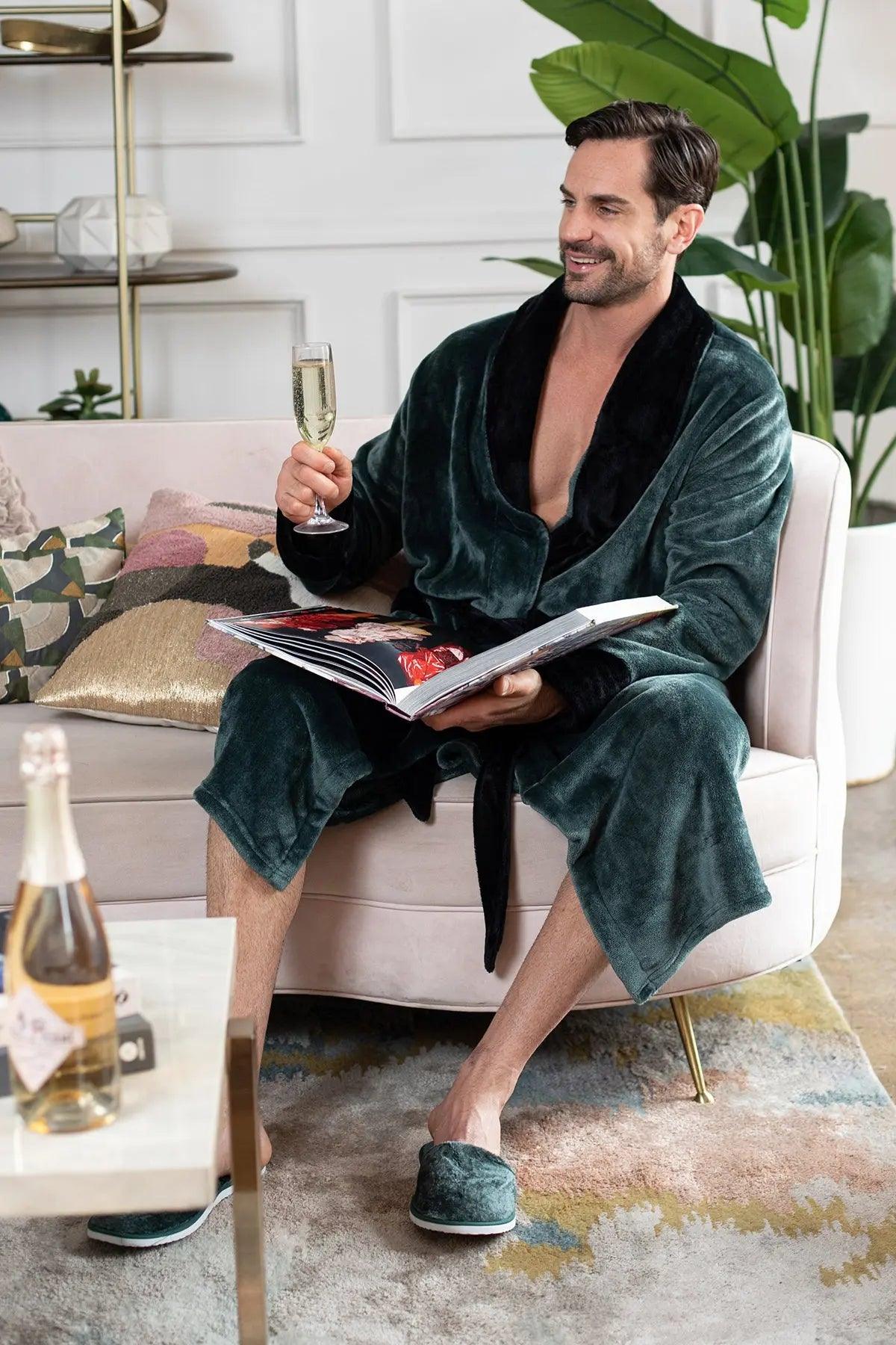 Cozy Mens Plush Robes – Built for Comfort, Designed to Last - Image 28