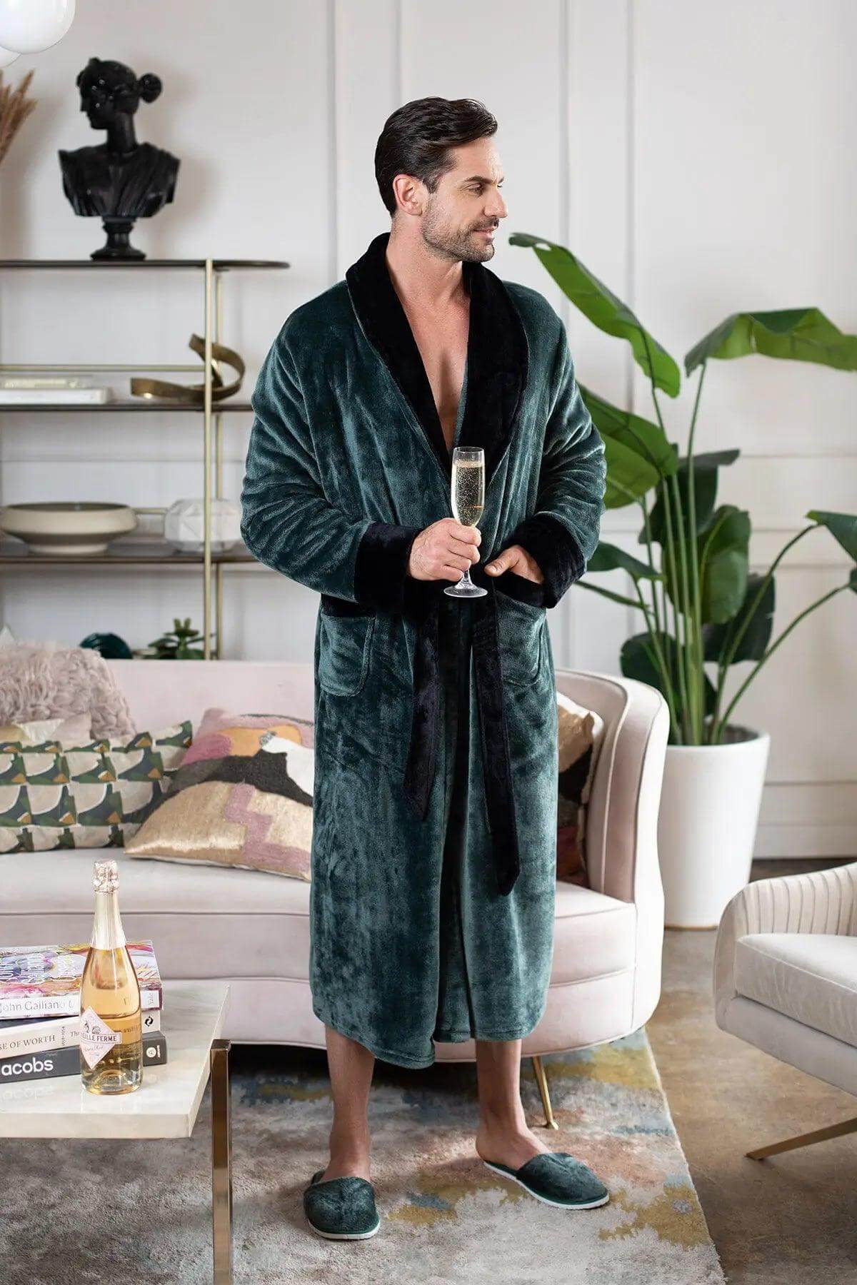 Cozy Mens Plush Robes – Built for Comfort, Designed to Last - Image 29