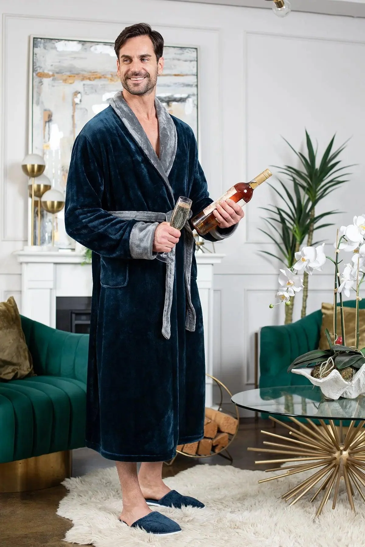 Cozy Mens Plush Robes – Built for Comfort, Designed to Last - Image 34