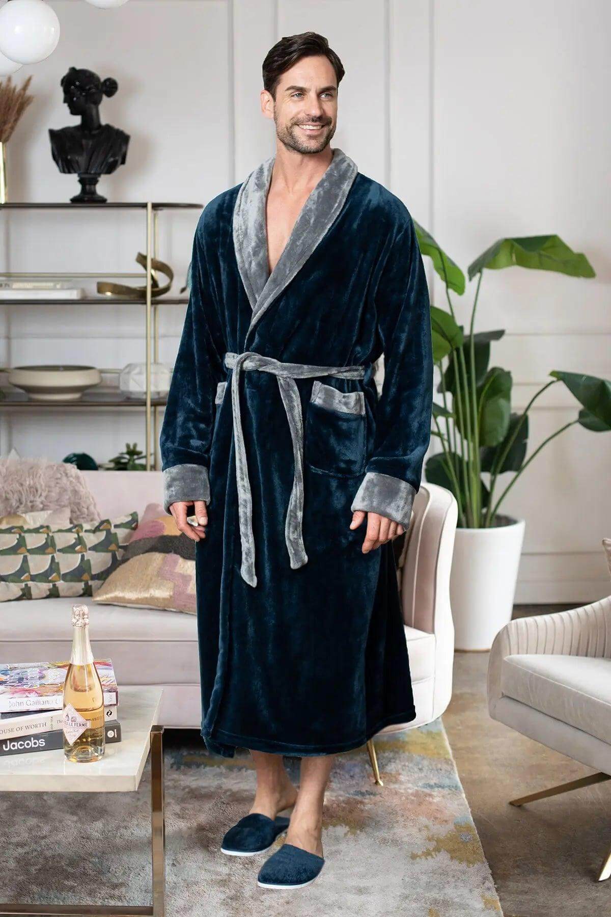 Cozy Mens Plush Robes – Built for Comfort, Designed to Last - Image 35