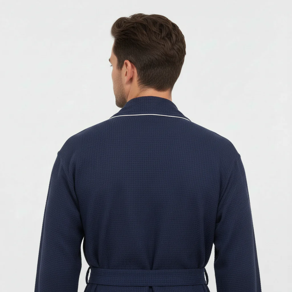 Premium Waffle Piping Robe for Men - Image 19