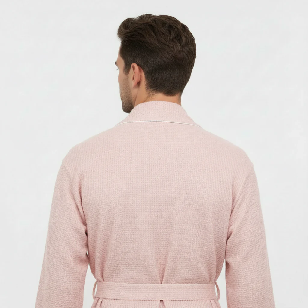 Premium Waffle Piping Robe for Men - Image 21