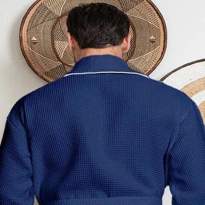Premium Waffle Piping Robe for Men - Image 31