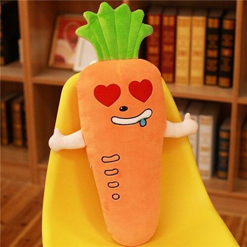 17.5"  Funny Stuffed Carrot Plush Toy - Image 2
