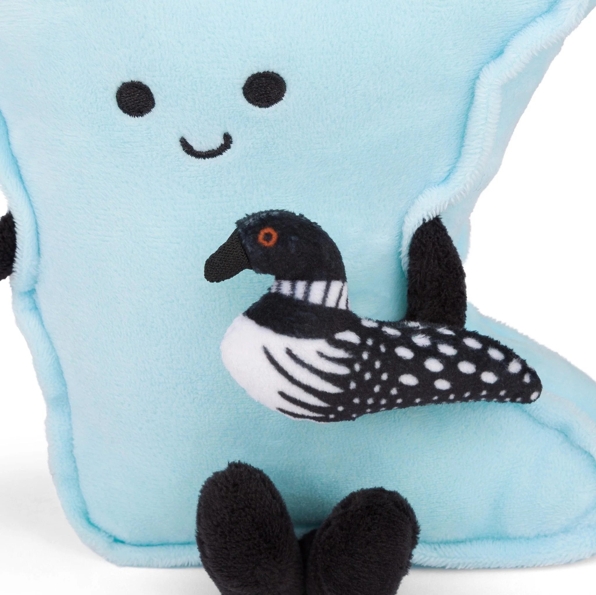 Minnesota Stuffed State Plush with Tiny Loon – Collectible & Educational | Stuffed States USA - Image 2