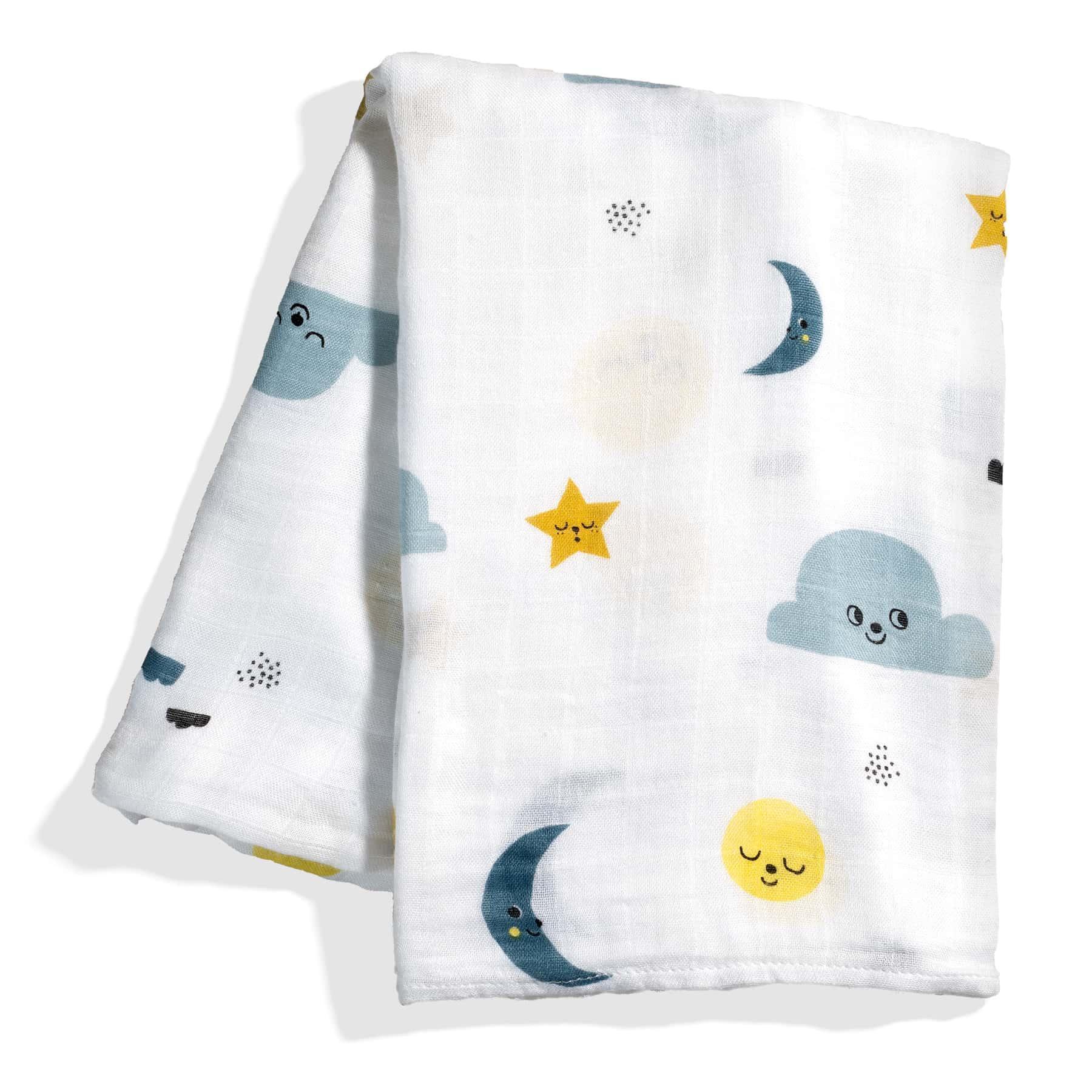 Moon and stars bamboo swaddle - Image 6