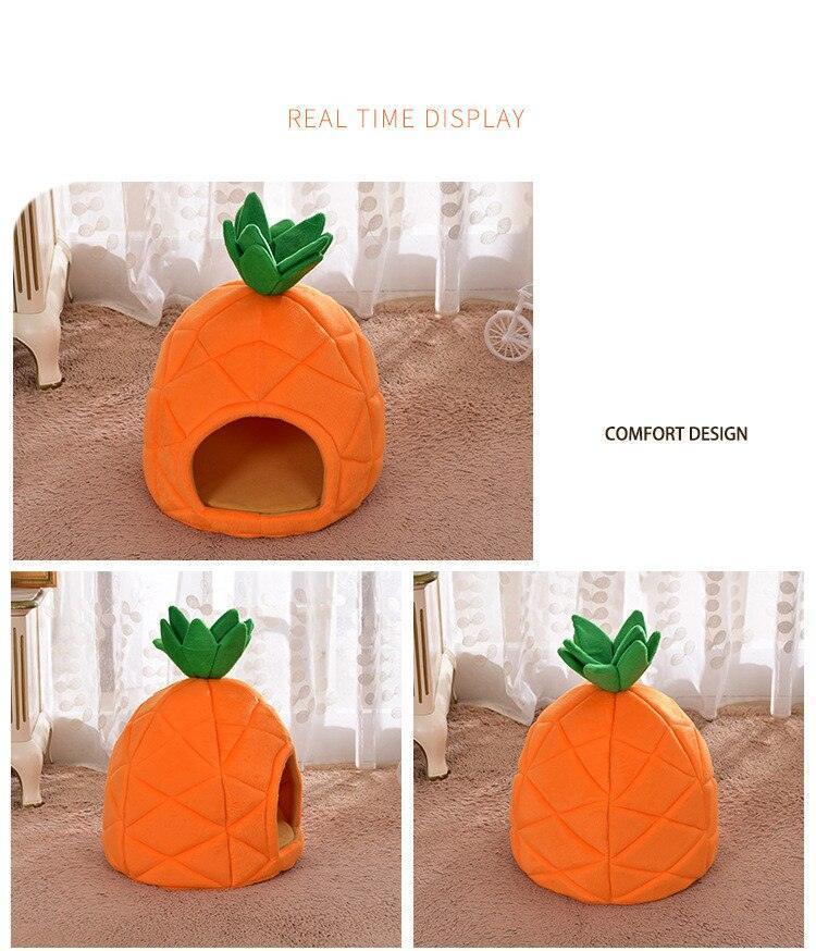 Orange Pineapple Cat Bed - Image 5