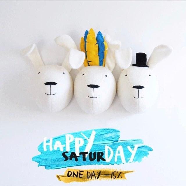 Plush Animal Trophy Head Wall Decor Stuffed Animals - Image 15