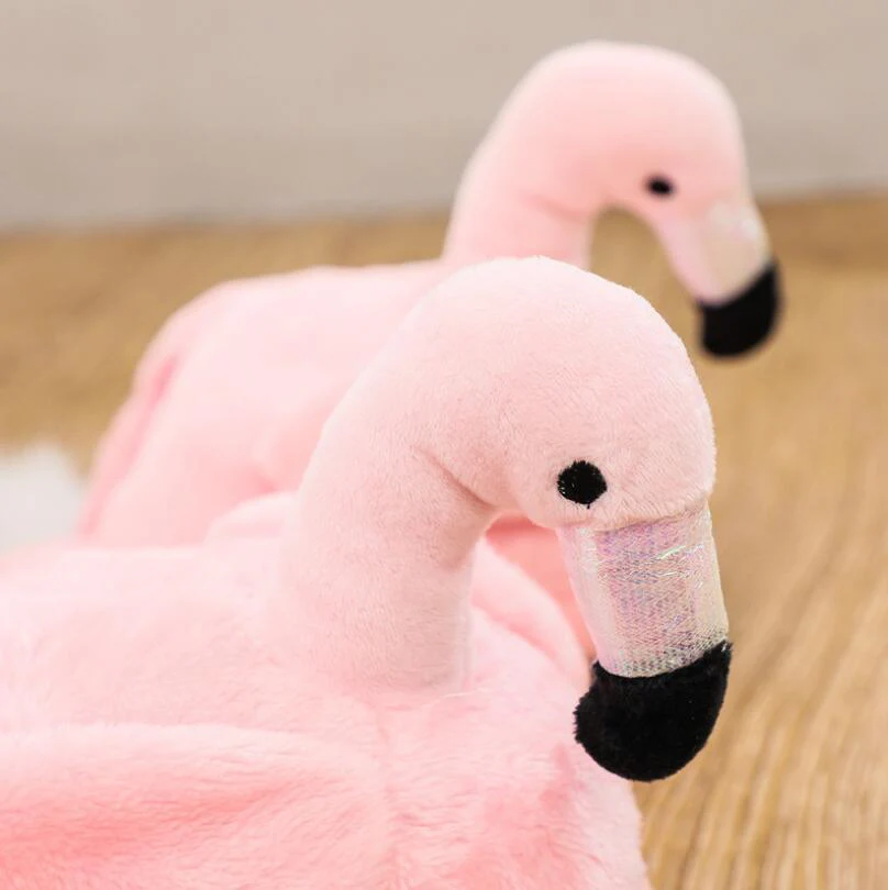 Plush Flamingo Slippers - Image 3
