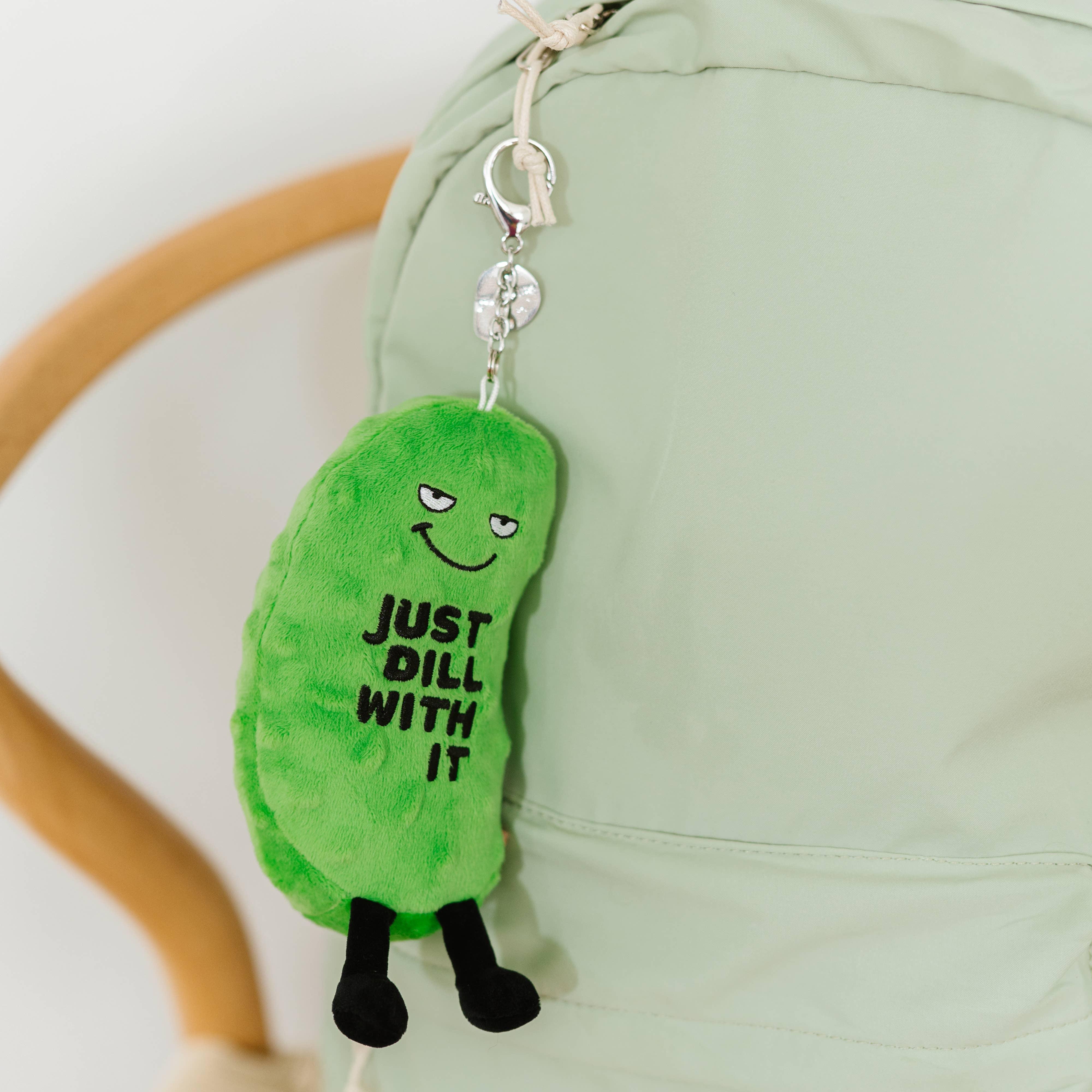 Punchkins Dill Pickle Bag Charm Plushie - Image 3