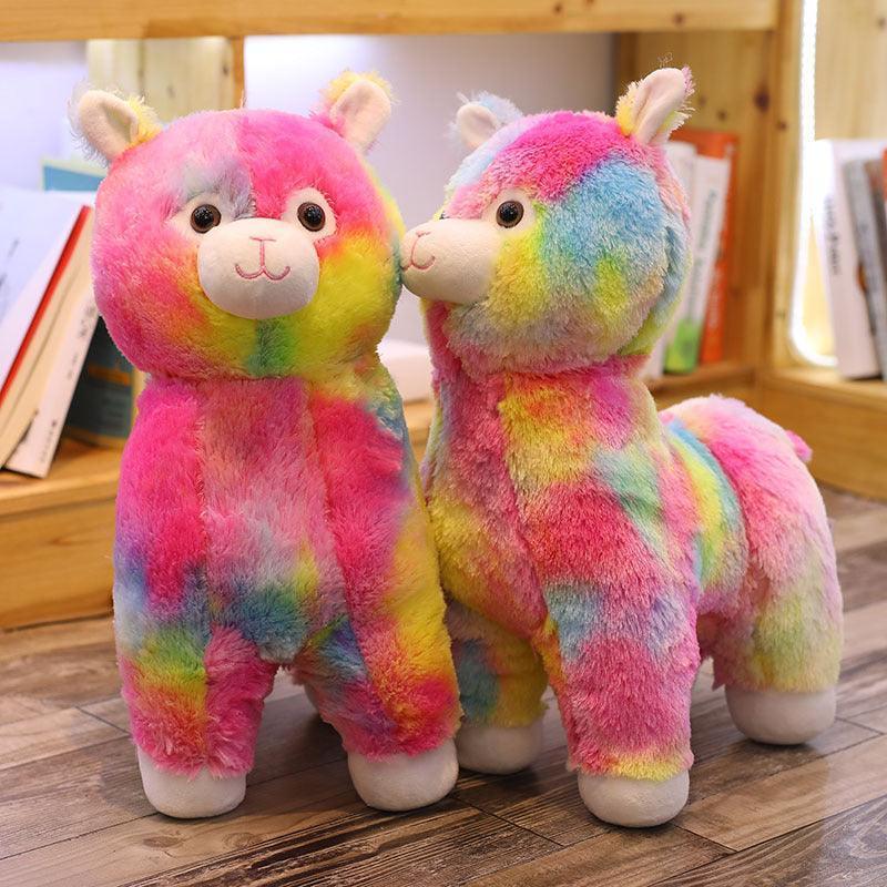 Rainbow Alpaca Soft Stuffed Plush Toy - Image 2