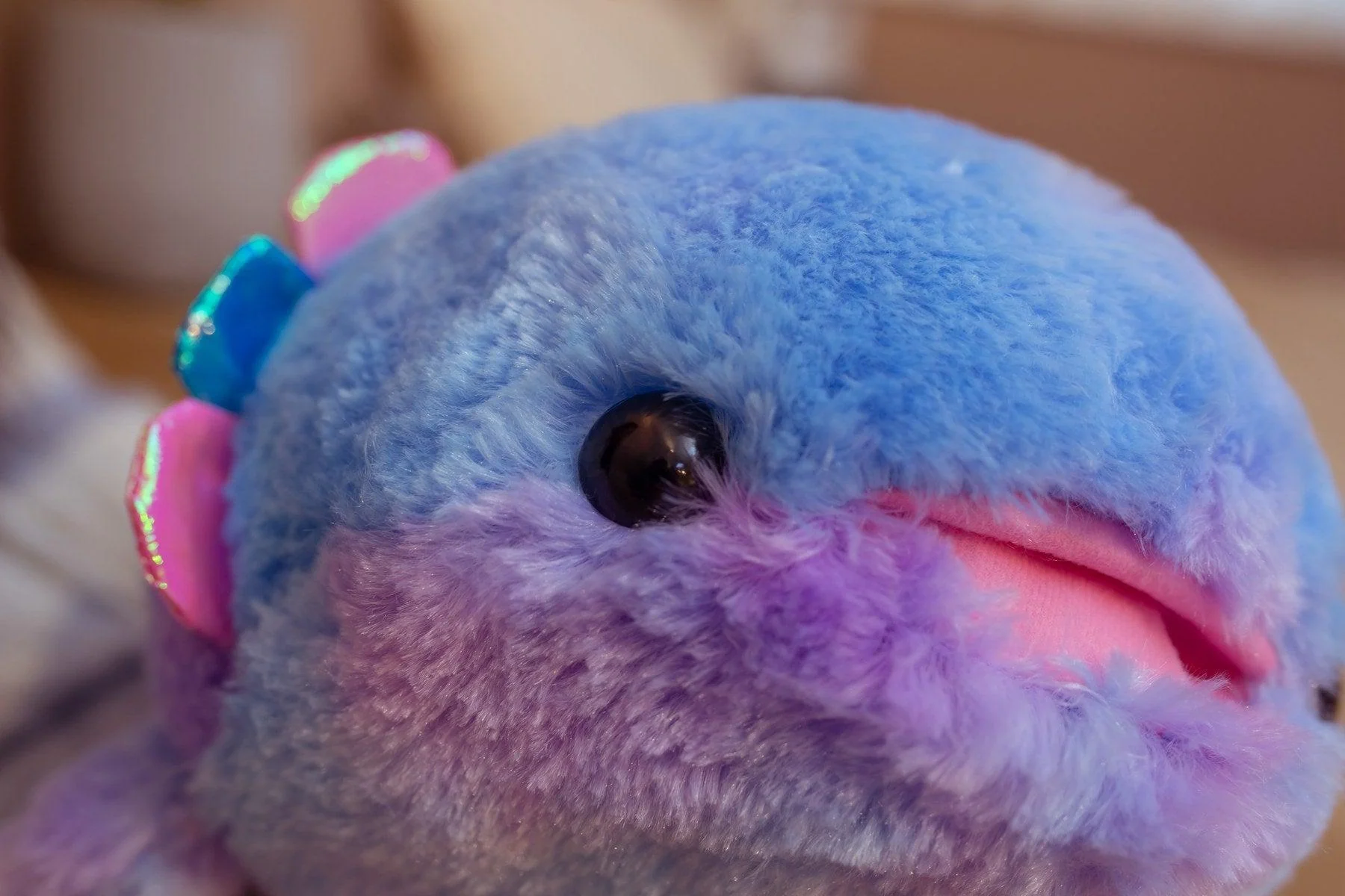 Rainbow Axolotl Fish Plushie - Image 5