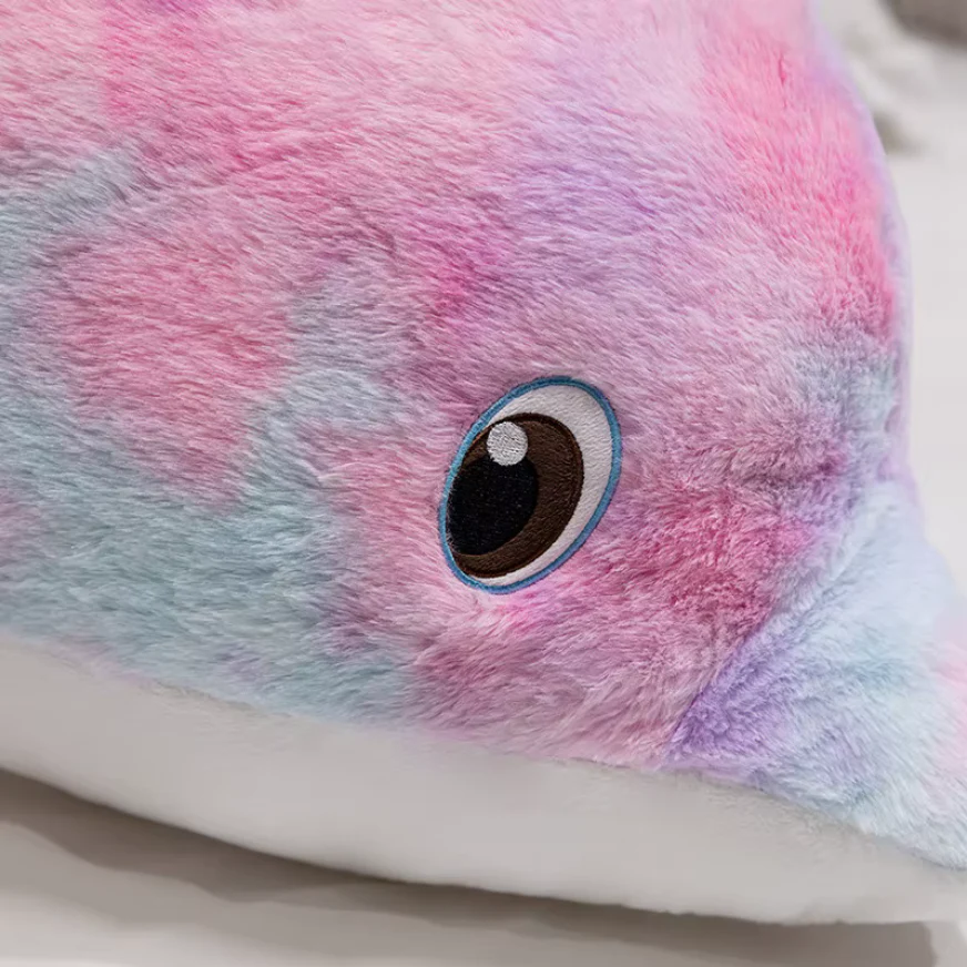 Rainbow Dolphin Plushie 19" - Image 2