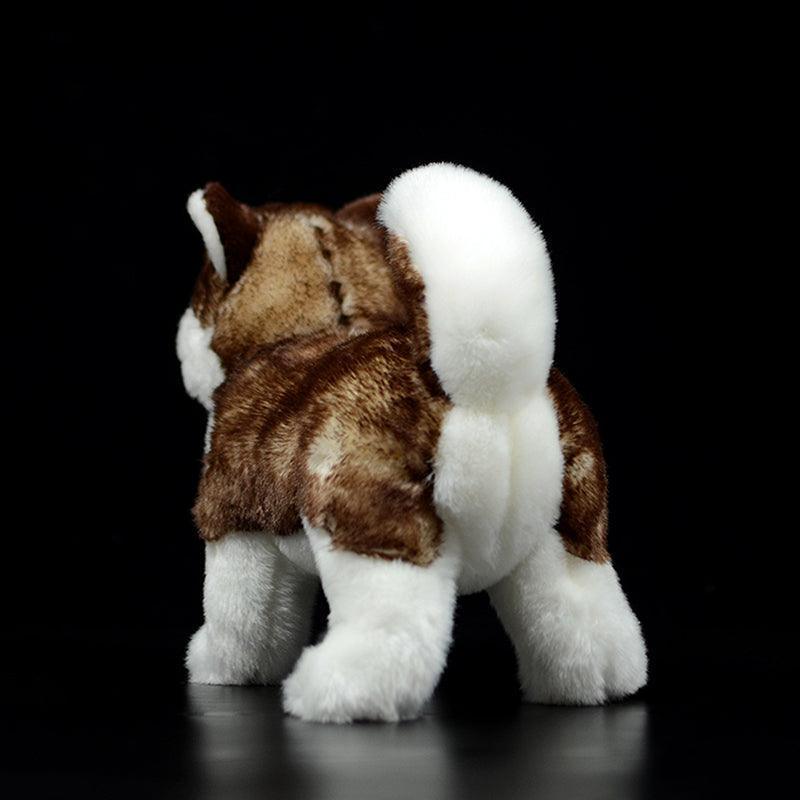 Realistic Cute Brown Husky Plushie - Image 2