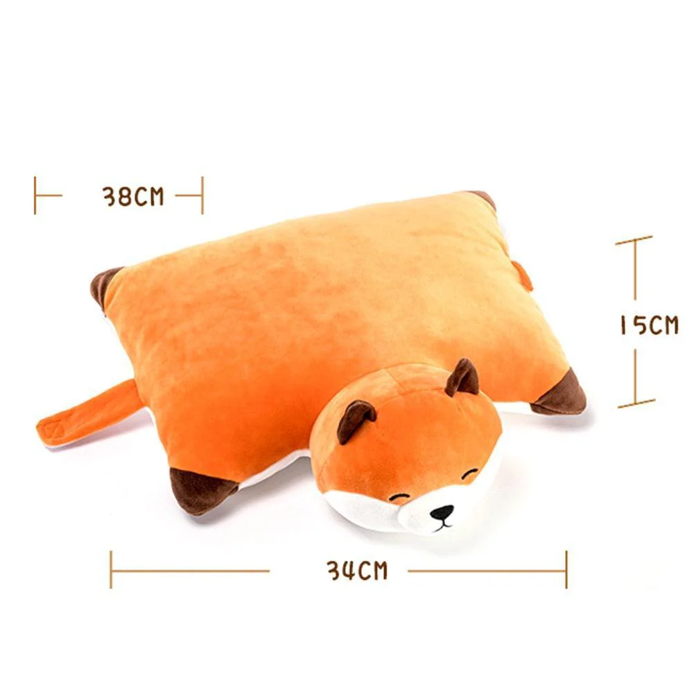 Realistic Cute Crawling Fox Animal Stuffed Plush Doll Cushion Toy - Image 2
