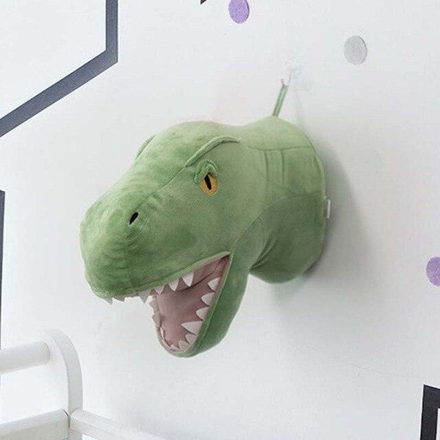 Room Decoration Dinosaurs & Animal Heads Wall Decor Stuffed Plush Toys - Image 14