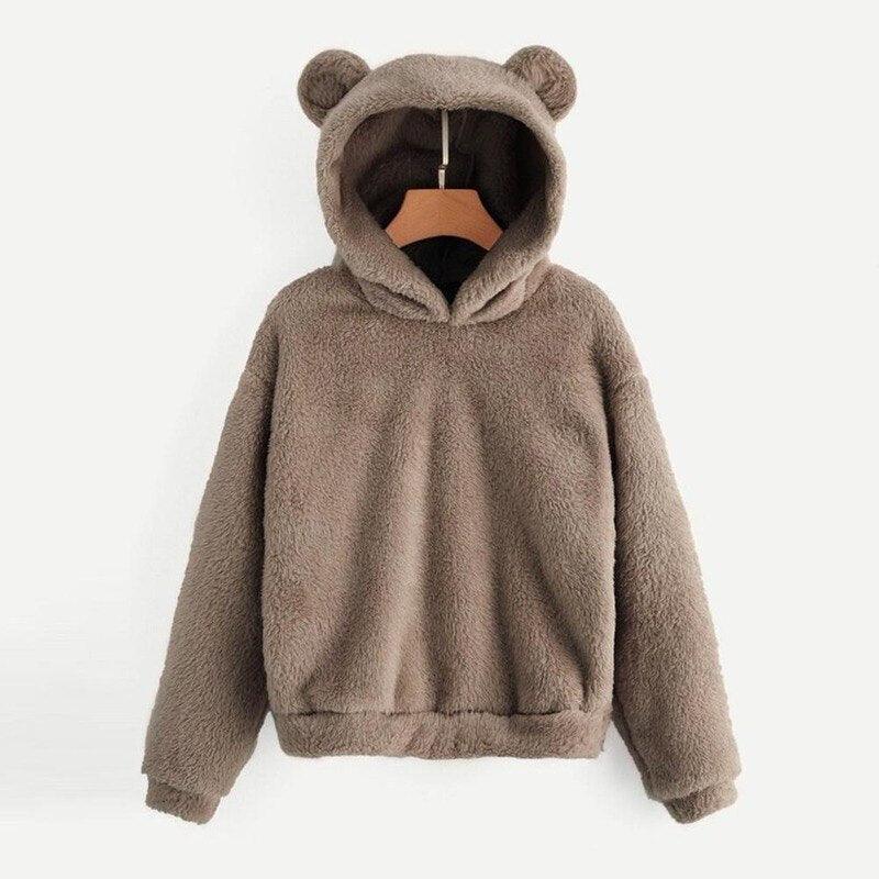 S-5XL Oversized  With Ears Pink Kawaii Harajuku Bear Plush Hoodies - Image 5