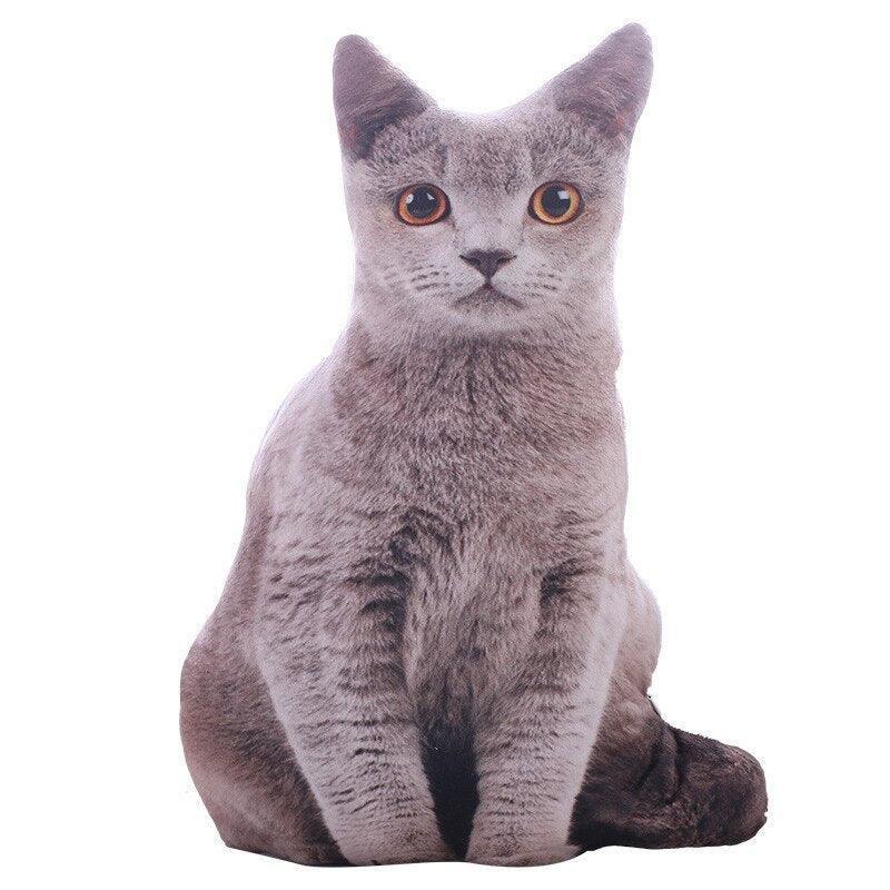 Simulation Plush Cat Pillows - Image 6