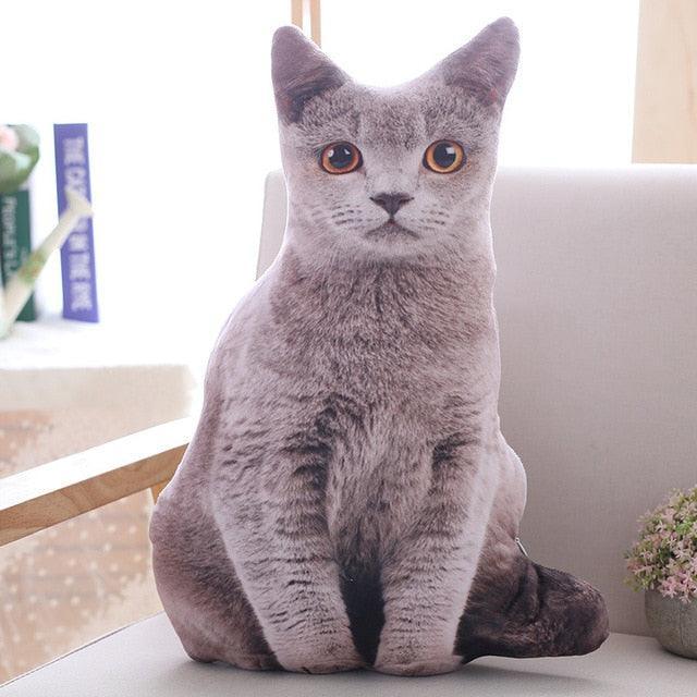 Simulation Plush Cat Pillows - Image 7