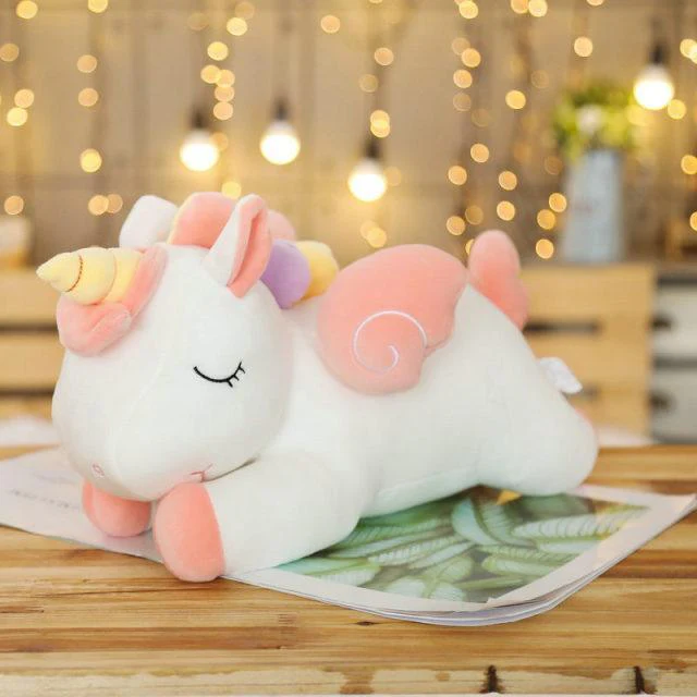 Sleeping Colorful Unicorn Plushies - Image 3
