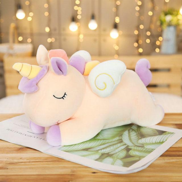 Sleeping Colorful Unicorn Plushies - Image 4