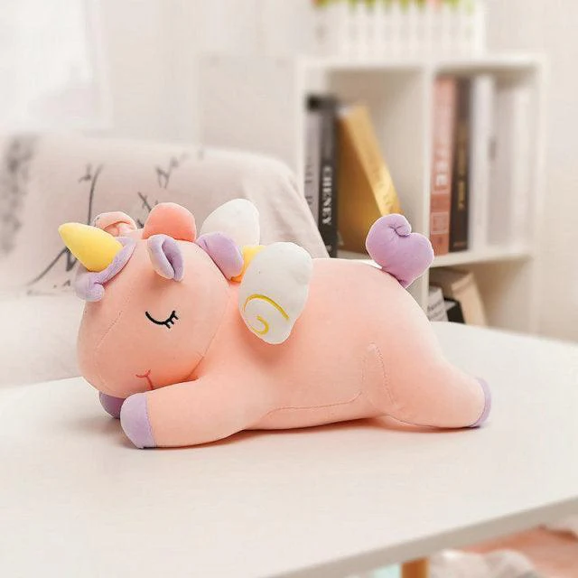 Sleeping Colorful Unicorn Plushies - Image 5
