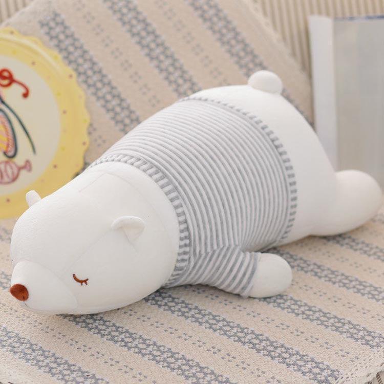 Sleeping Polar Bear Plush Dolls - Image 5