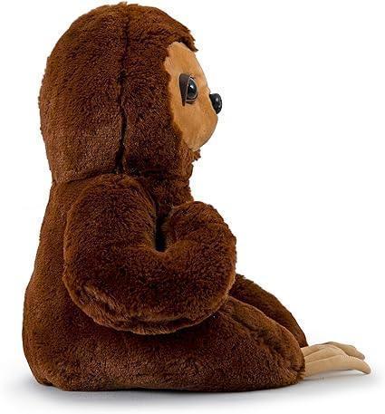 Sloth Plush Dark Brown Stuffed Animal 12" - Image 3