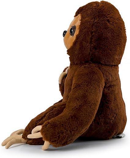 Sloth Plush Dark Brown Stuffed Animal 12" - Image 4