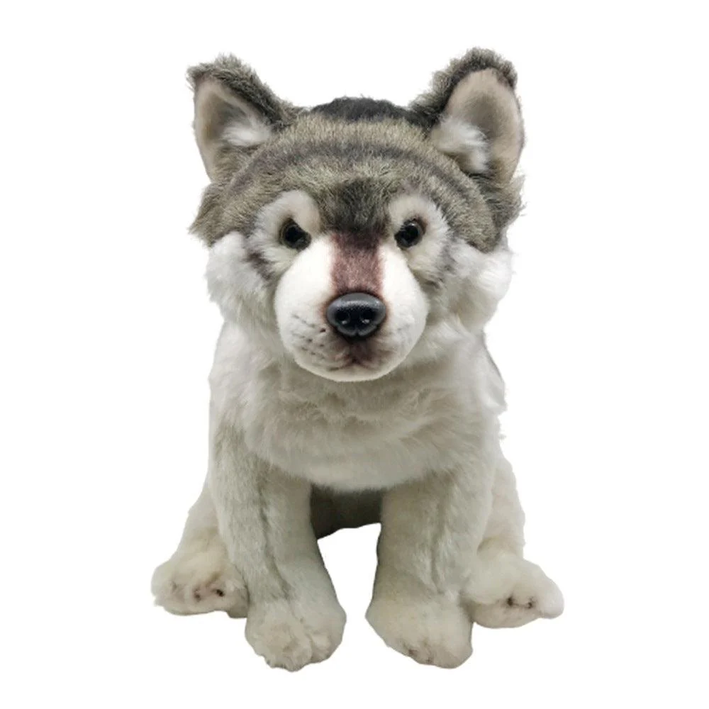 Small Wolf Cub The Call of the Wild Plush Doll, Wild Animal Plush Toys - Image 2