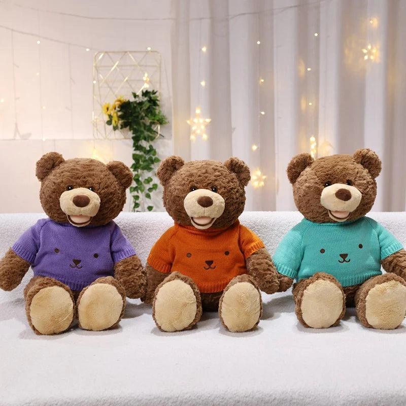 Smiley Face Sweater Teddy Bear - Image 2