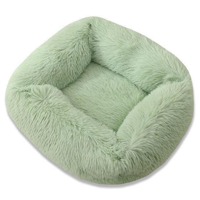 Square Dog & Cat Pet Bed for Medium Pets, Super Soft Warm Plush & Comfortable - Image 8