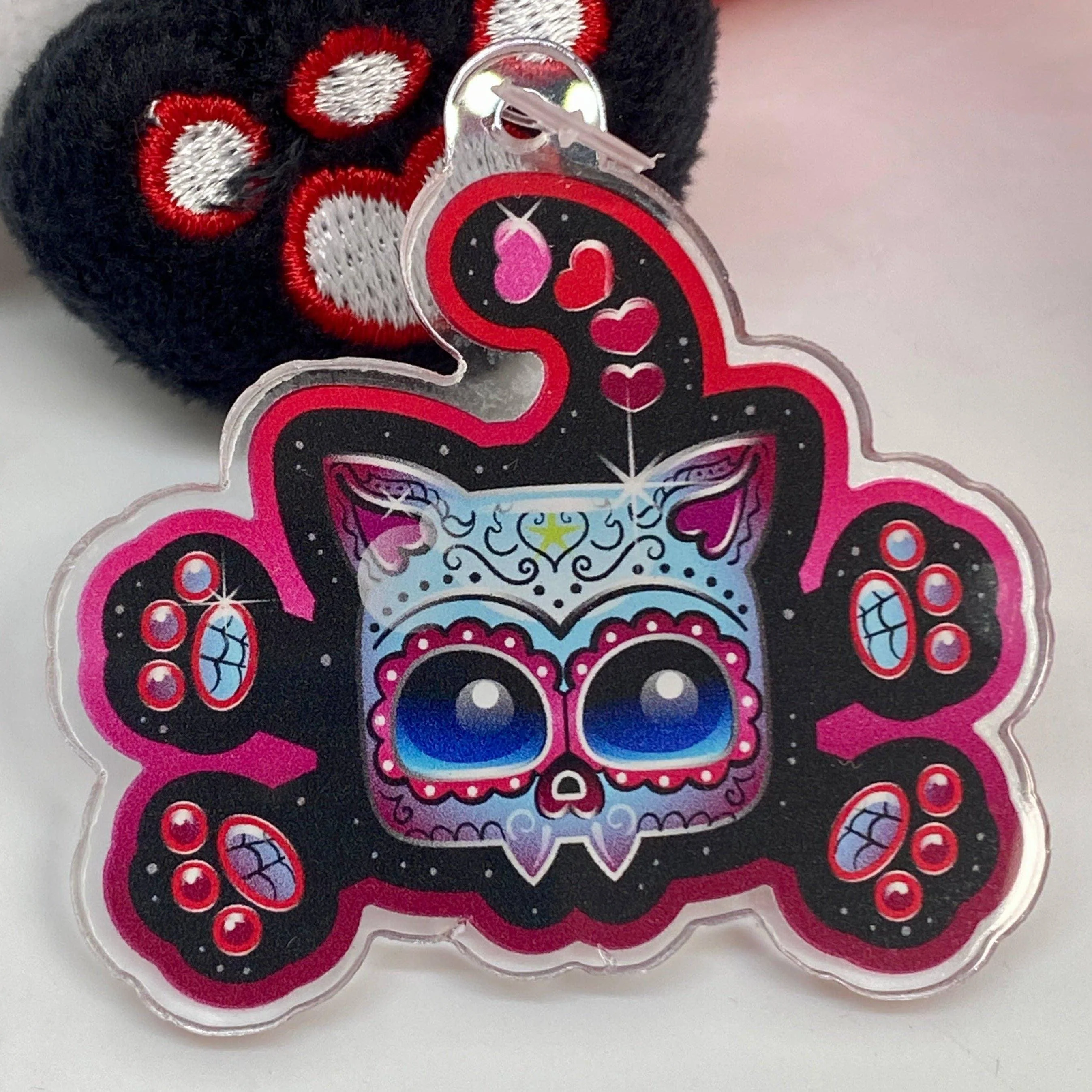 Squaredy Cats - Sugar Skull Cathulhu signature size plushie - Image 5