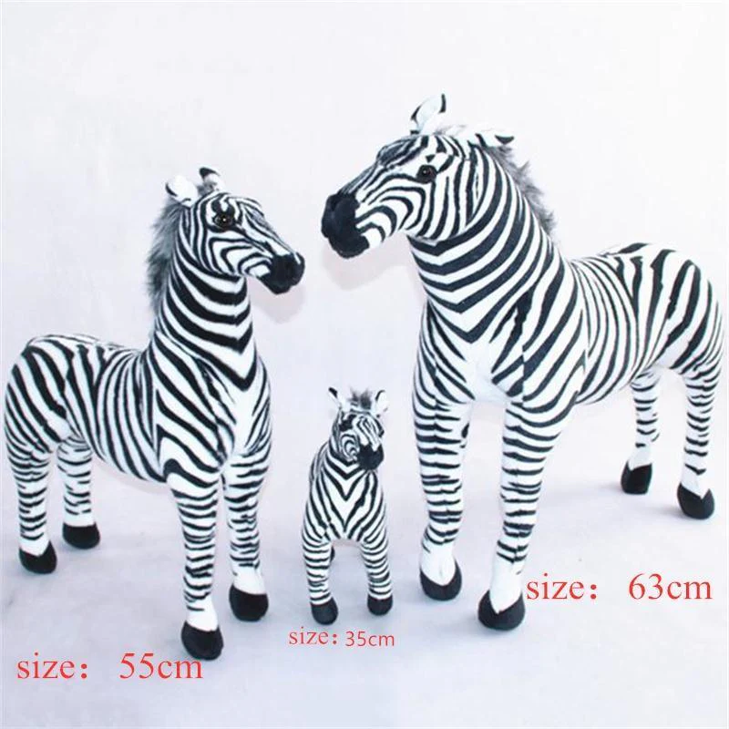 Standing Zebra Animal Stuffed Plush Toy - Image 4