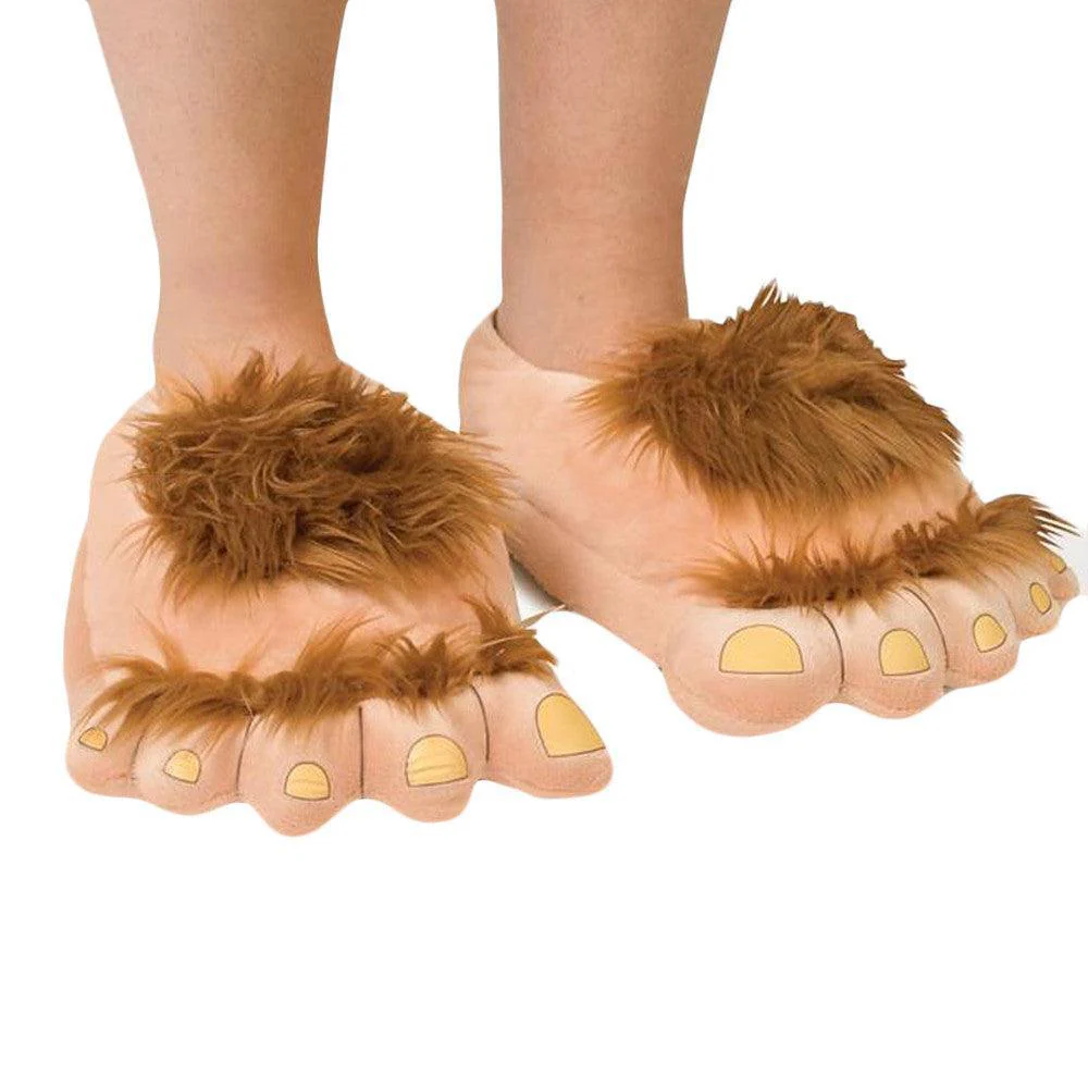 Trendy funny retro savage plush slippers - Image 5