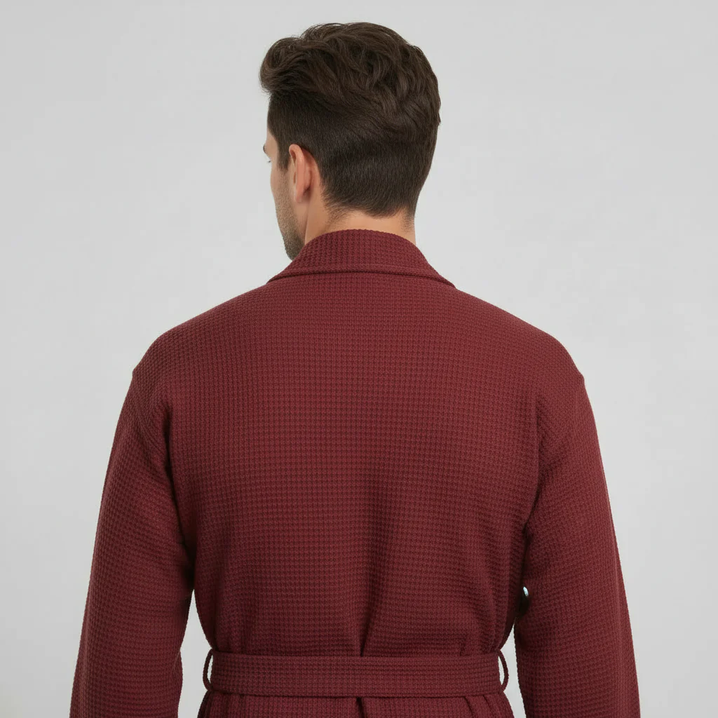 Waffle Spa Bathrobe for Men -  Absorbent, Lightweight - Image 21