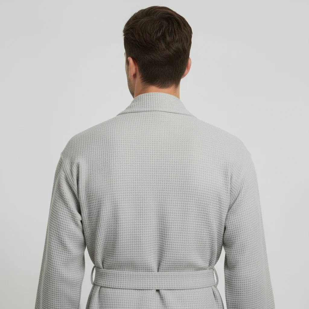 Waffle Spa Bathrobe for Men -  Absorbent, Lightweight - Image 22
