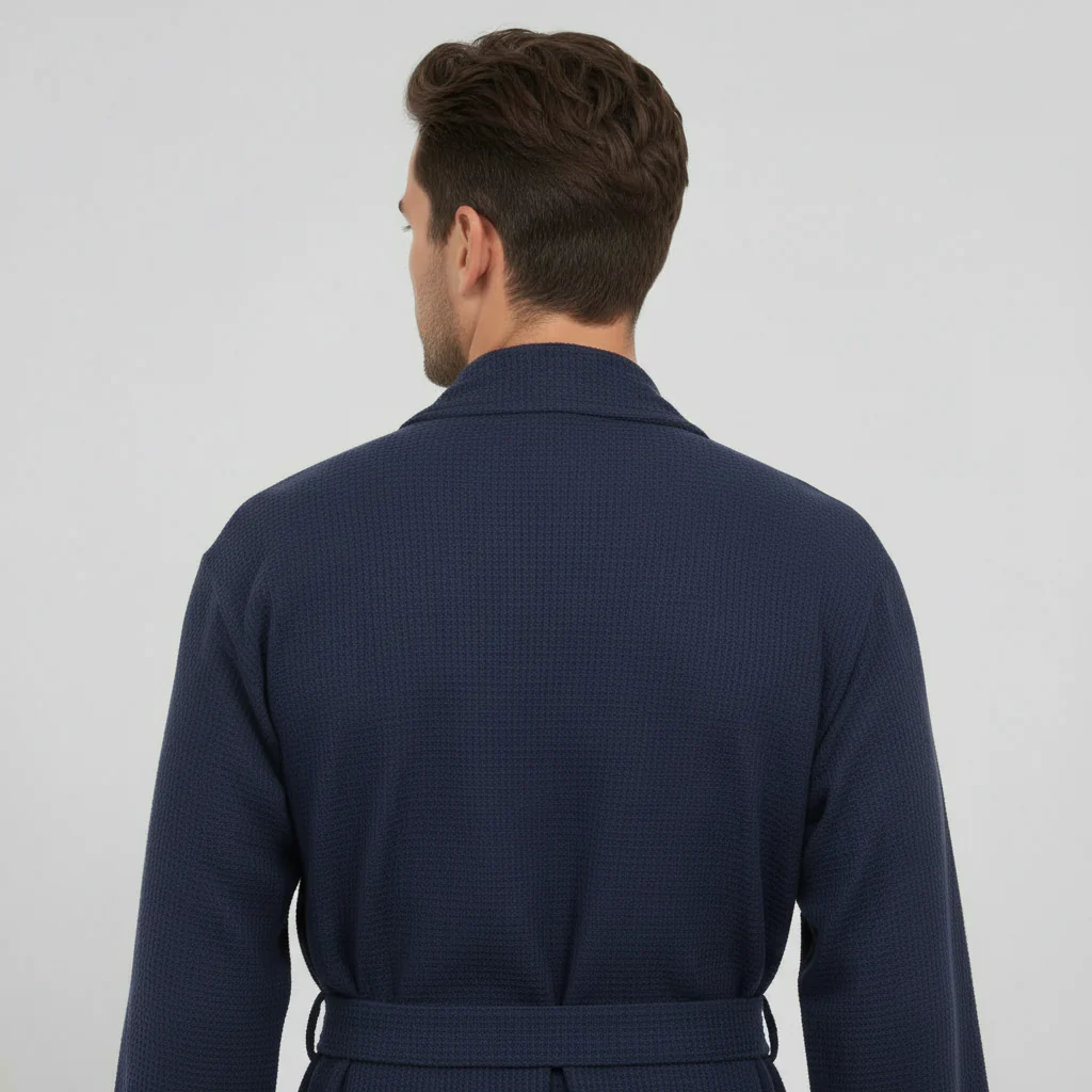 Waffle Spa Bathrobe for Men -  Absorbent, Lightweight - Image 23